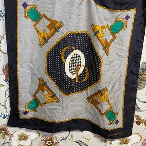 Dior Scarf Vintage Christian Dior Houndstooth Scarf